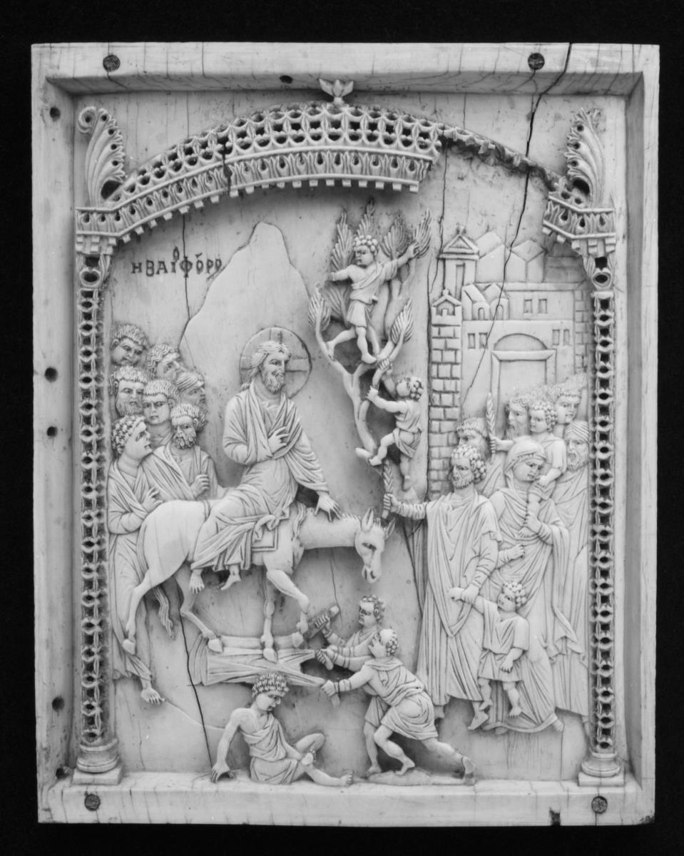 Relieftafel mit dem Einzug Christi in Jerusalem