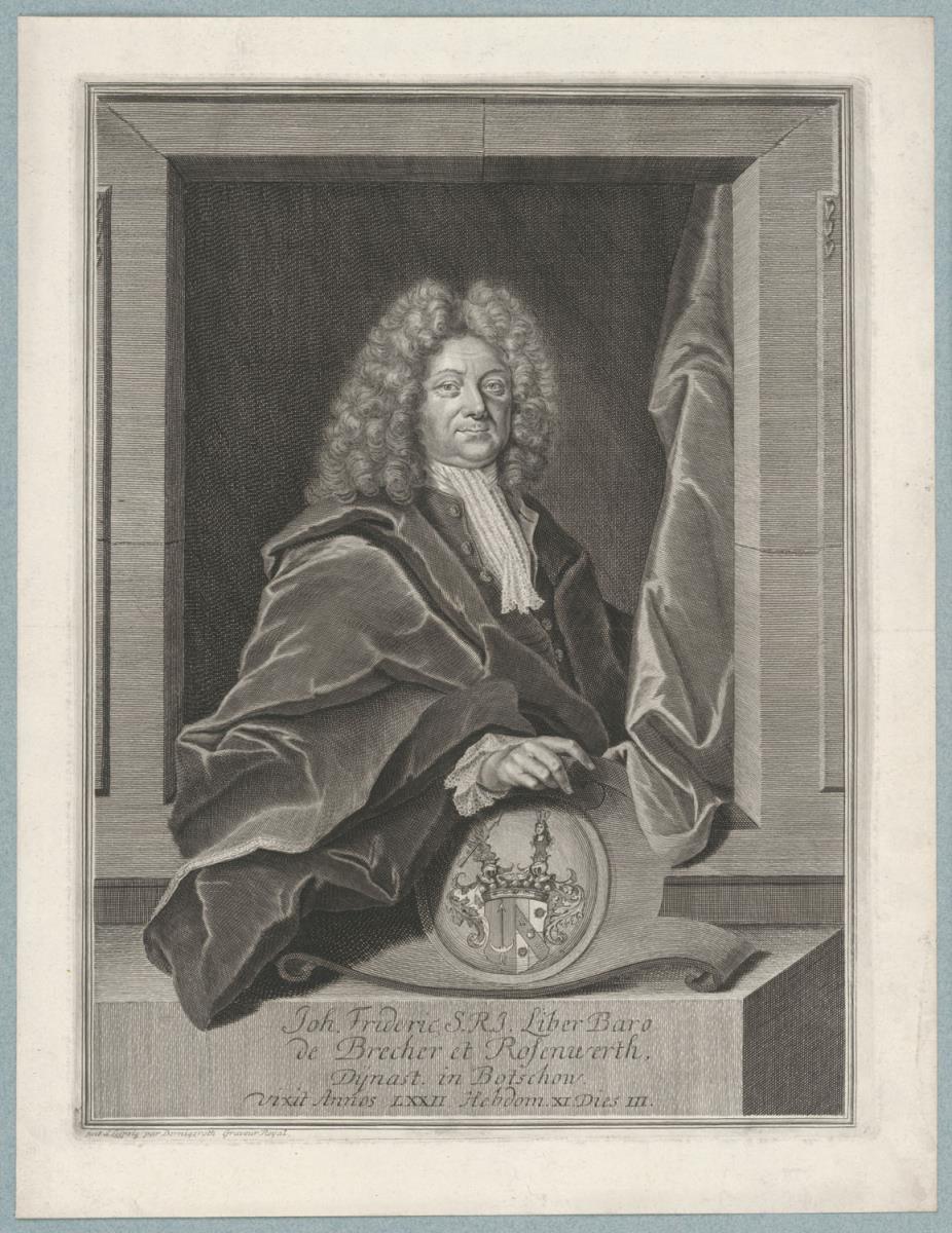 Porträt des Johann Friedrich Freiherrn von Brecher und Rosenwerth
