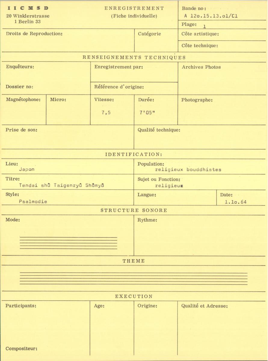 Japan / Psalmodie Bouddhique