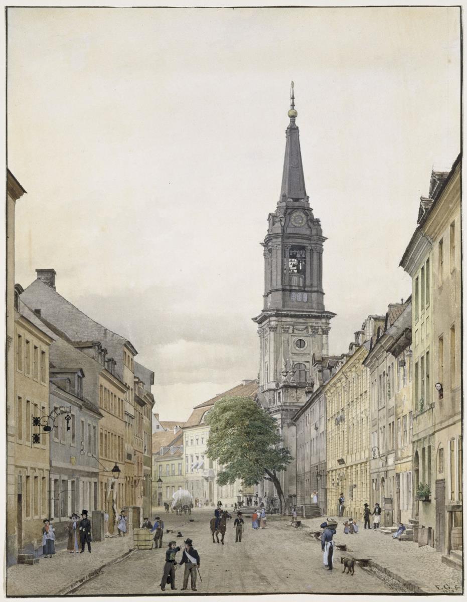 Klosterstraße mit Parochiaklkirche in Berlin