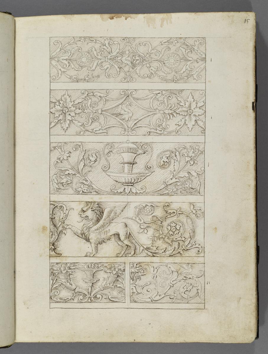 Codex Mantegna, fünf Friesdekore