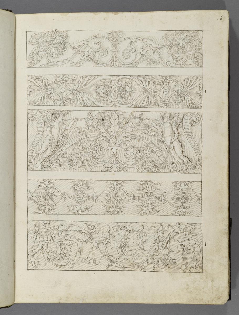 Codex Mantegna, fünf Friesdekore