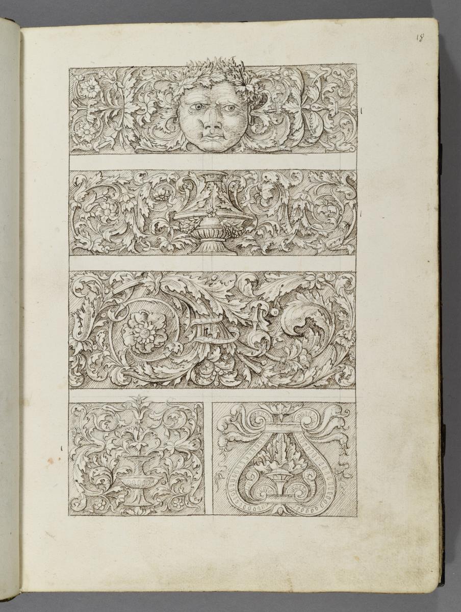 Codex Mantegna, fünf Friesdekore