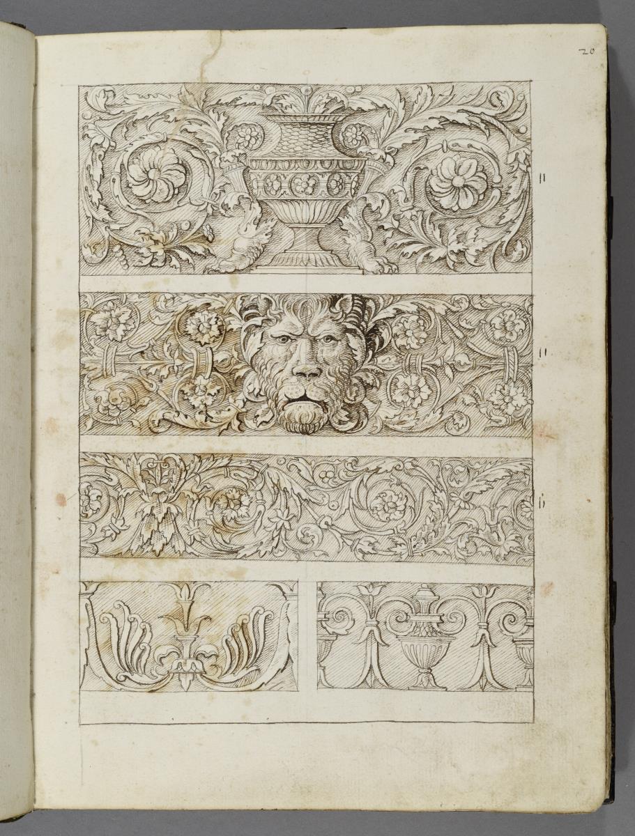 Codex Mantegna, fünf Friesdekore