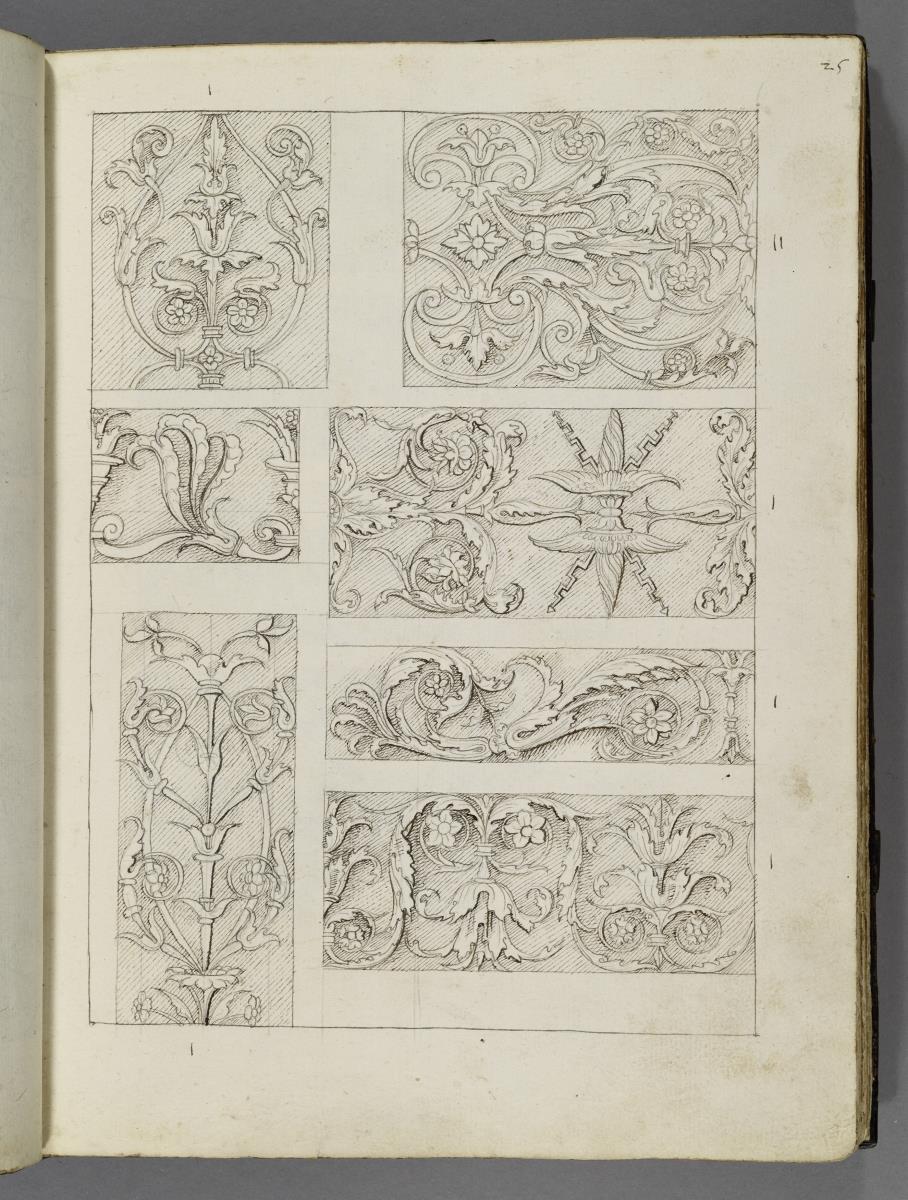 Codex Mantegna, sieben Friesdekore