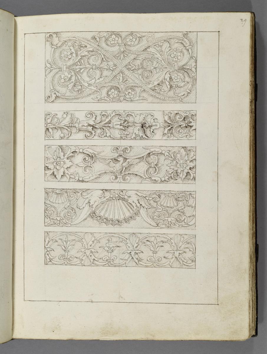 Codex Mantegna, fünf Friesdekore