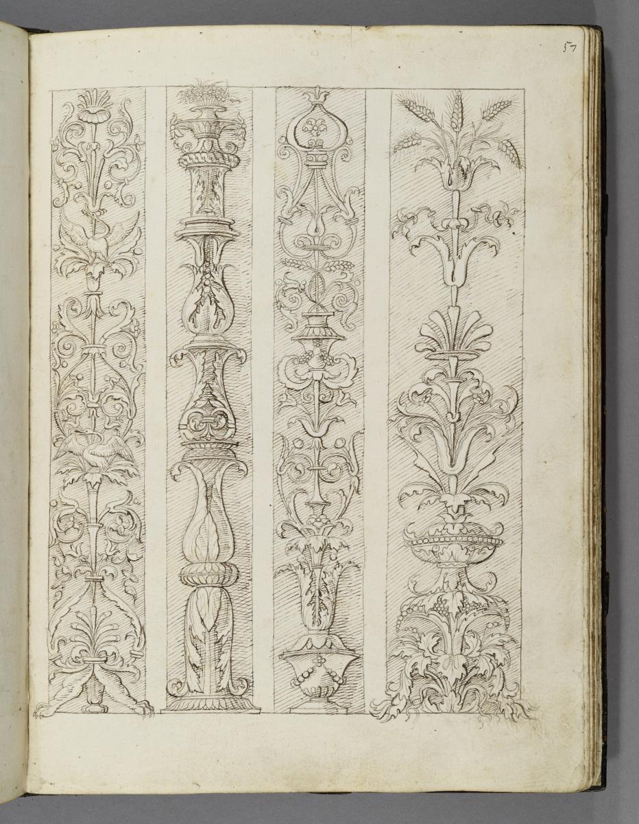 Codex Mantegna, vier Baluster
