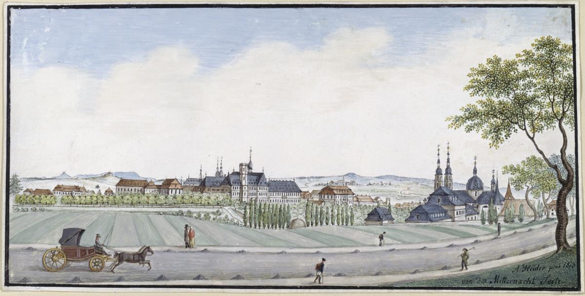 Die Stadt Fulda von der Mitternachtseite