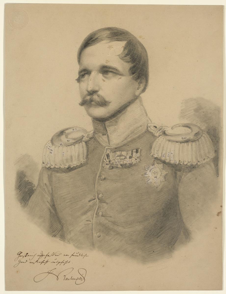 Wilhelm Fürst Radziwill in Generalsuniform mit dem Roten Adler Orden