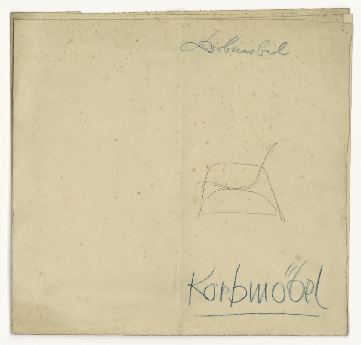 Armlehnsessel (Möbelentwürfe, Korbmöbel)