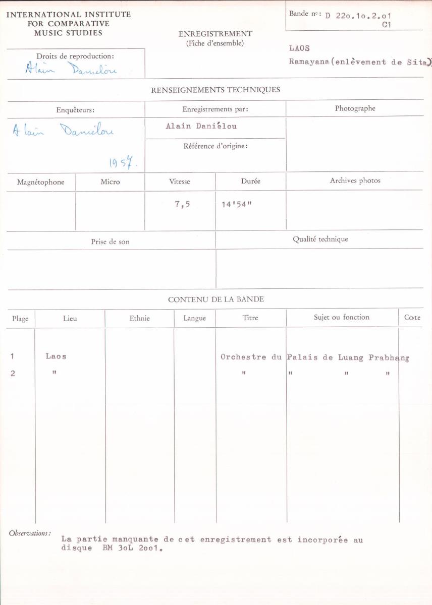Laos / Ramayana (enlèvement de Sita)