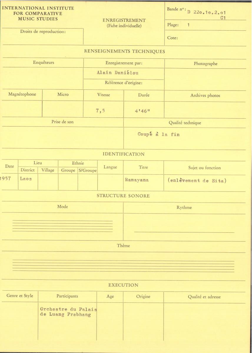 Laos / Ramayana (enlèvement de Sita)