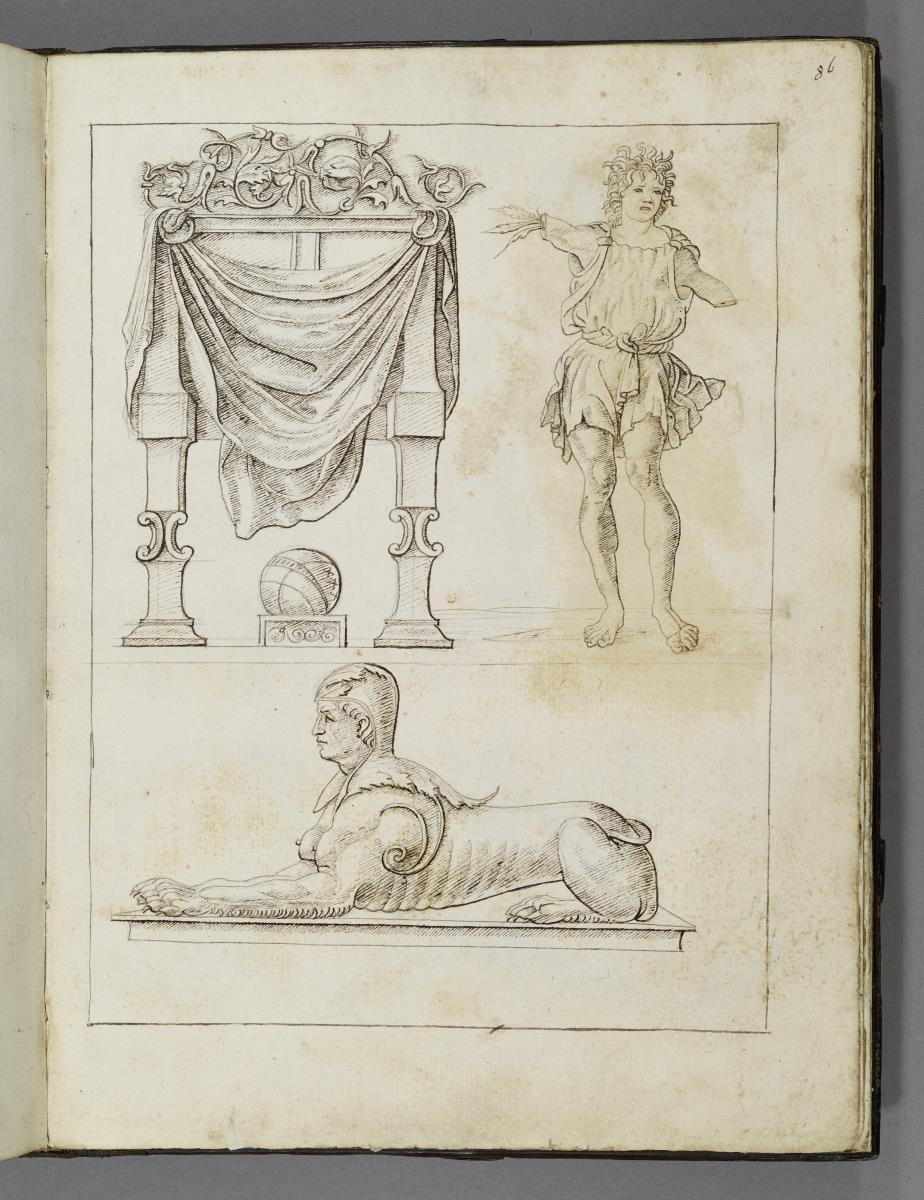 Codex Mantegna, Darstellung eines Throns