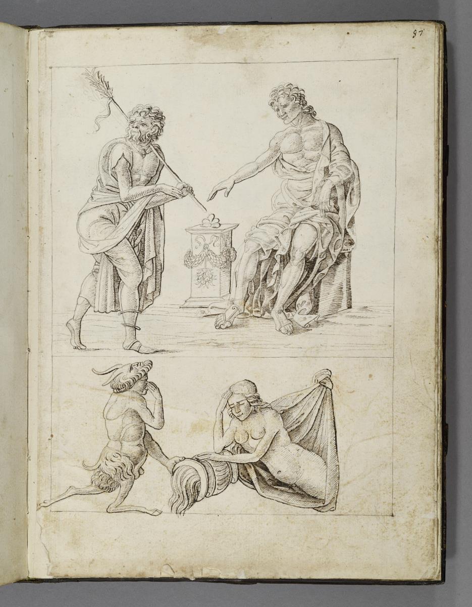 Codex Mantegna, figürliche Szenen, nach antiken Vorlagen