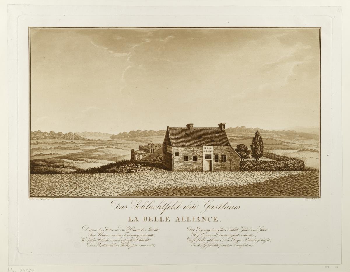 Schlachtfeld und Gasthaus La Belle Alliance