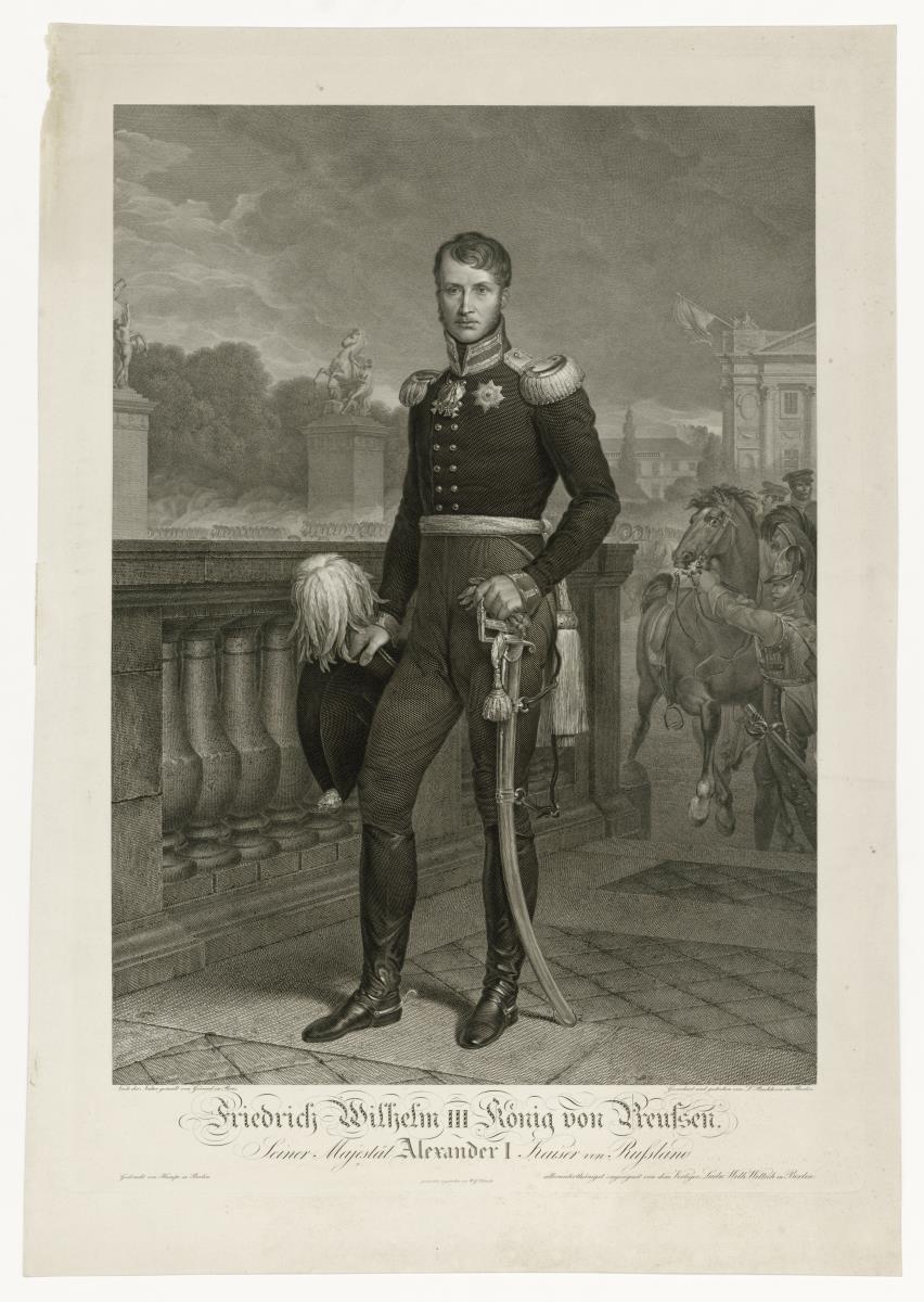 Friedrich Wilhelm III. auf der Place de la Concorde