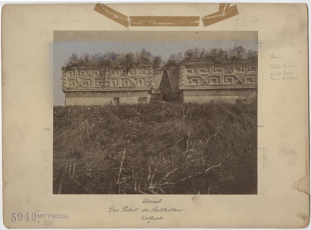 Gouverneurspalast. Westfassade. (Duplikat von Mex-MII-130ao)