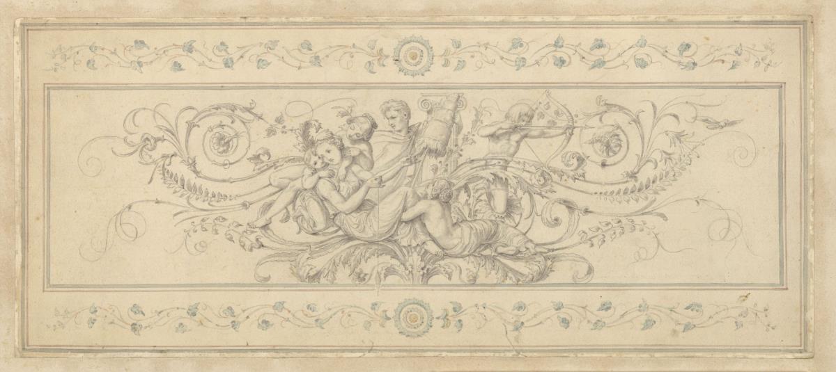 Die Familie Schinkel auf einem Pflanzenornament