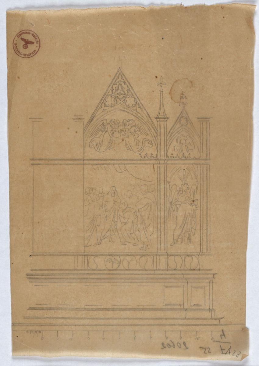 Studie zu einem gotischen Altar