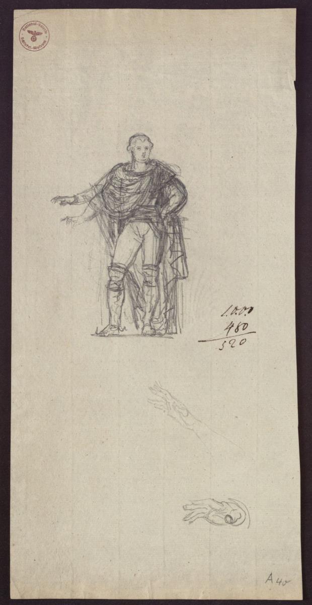 Neuruppin. Entwurf zum Denkmal für König Friedrich Wilhelm II. von Preußen