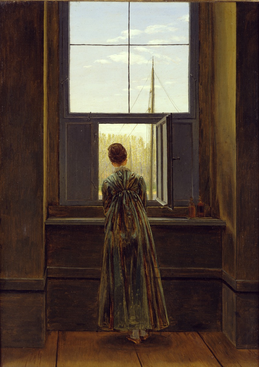Frau am Fenster