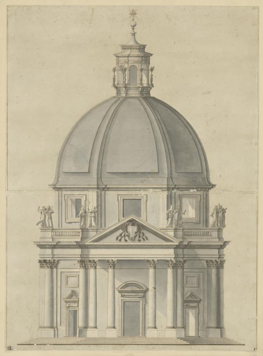 Fassade der Kirche S. Maria dei Miracoli, Rom