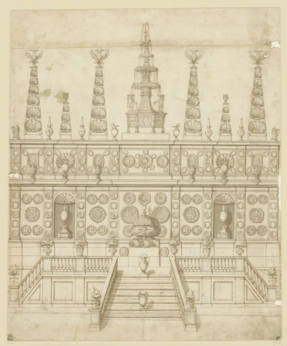 Festaufbau mit Treppenzugang