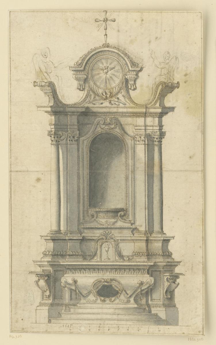 Altar mit Reliquiensarkophag