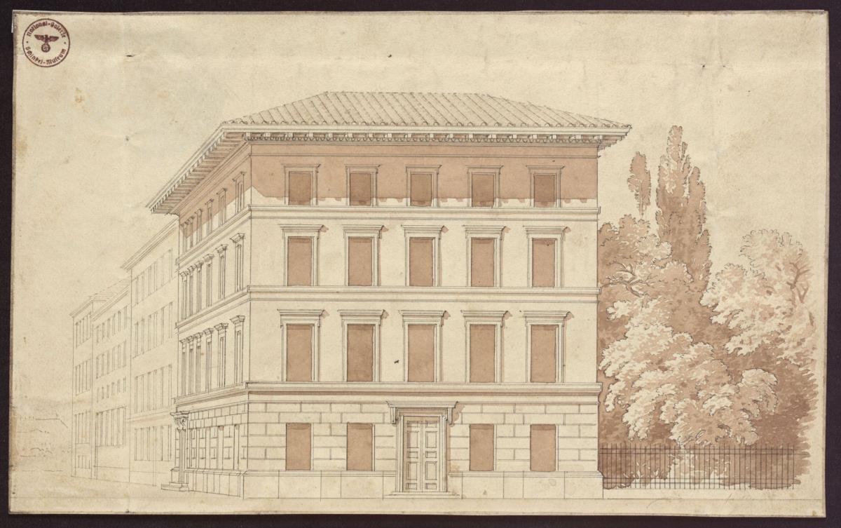 Entwurf zu einem Wohnhaus. Ansicht