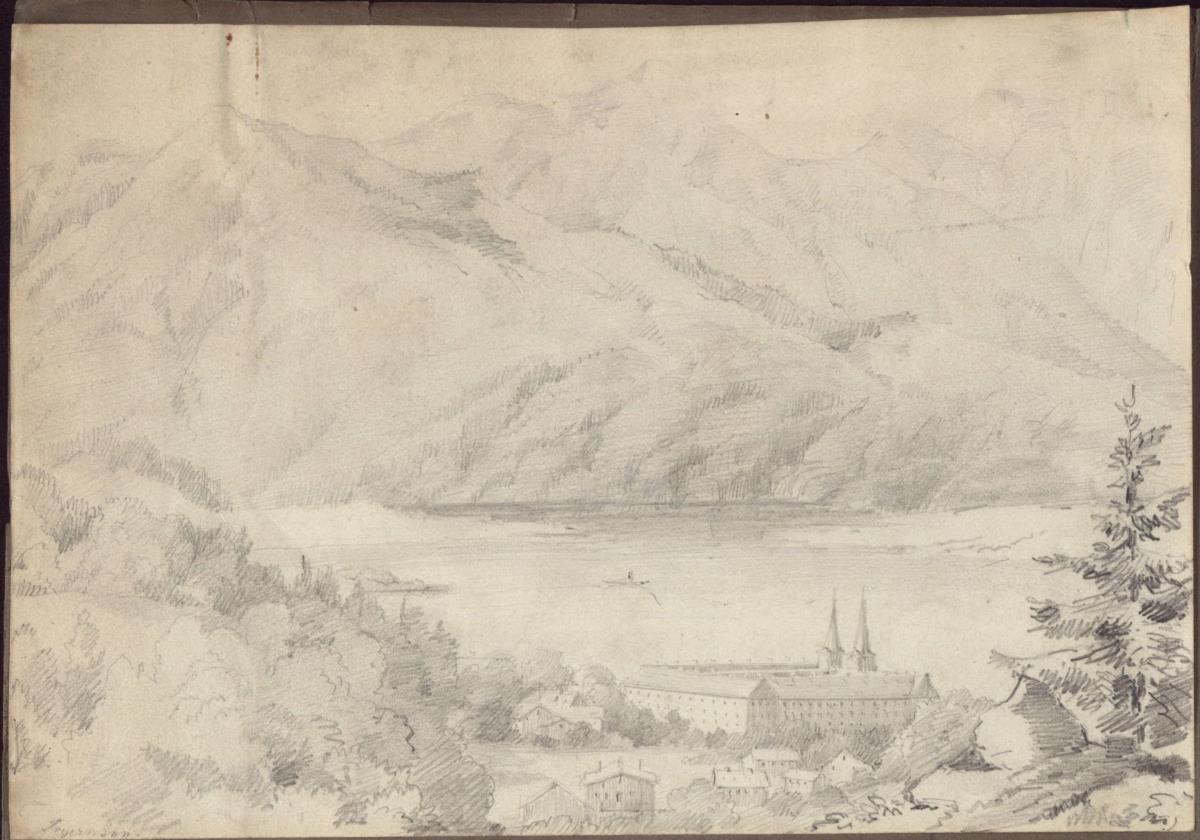 Kloster Tegernsee von Nordosten