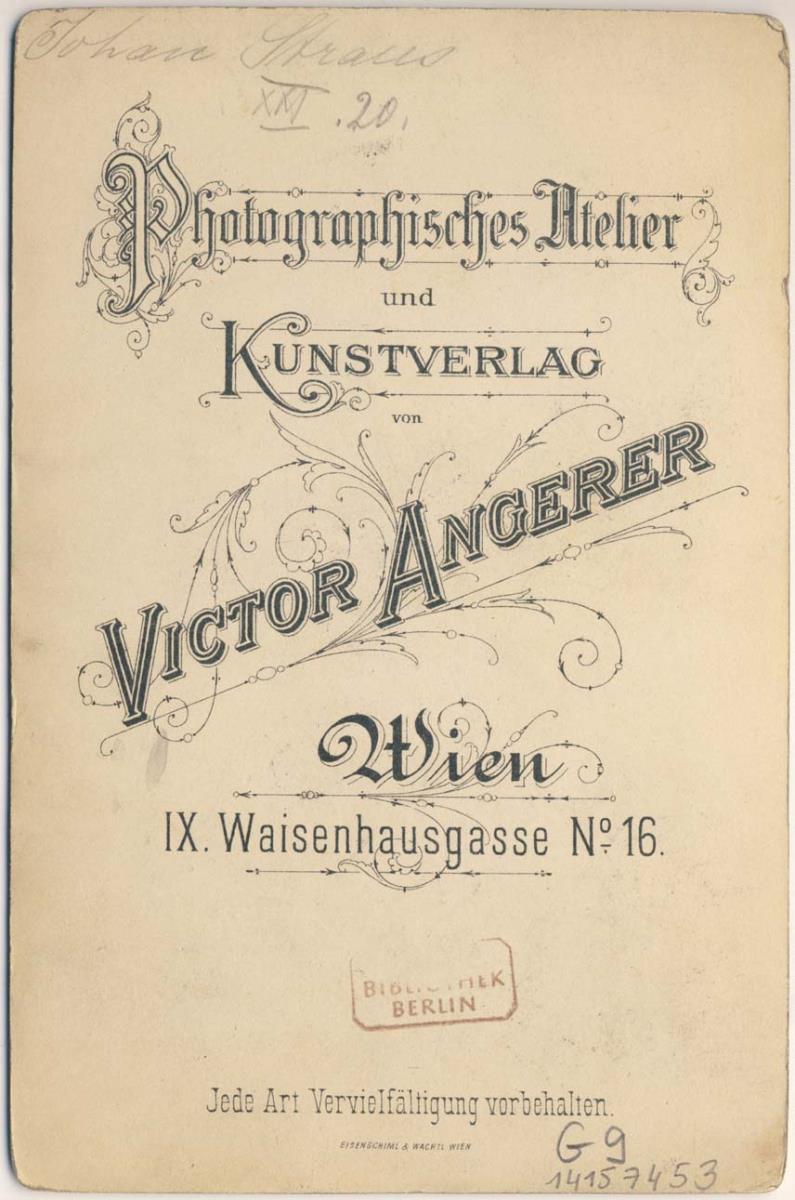 Porträt des Johann Strauss (Sohn)