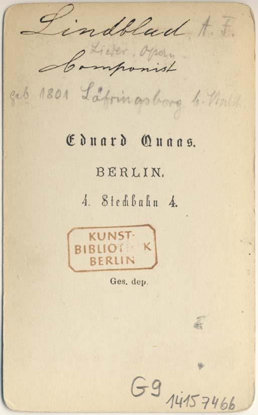 Porträt des Adolf Fredrik Lindblad