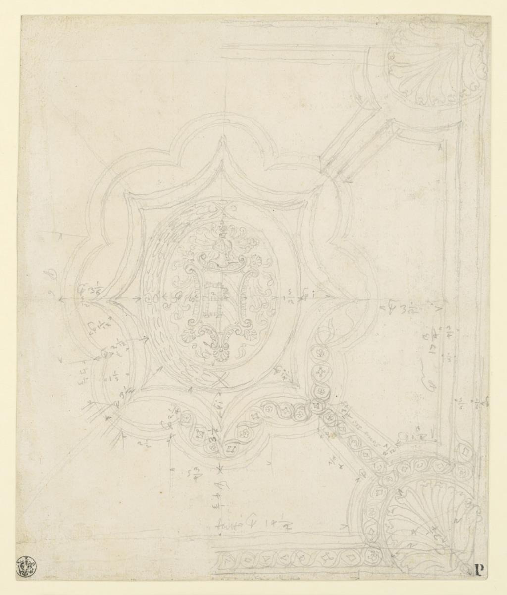 Entwurf für Deckendekoration, Palazzo Falconieri