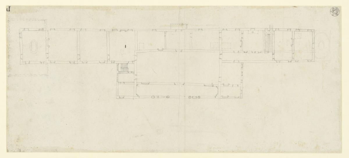 Grundriss der Villa Falconieri in Frascati
