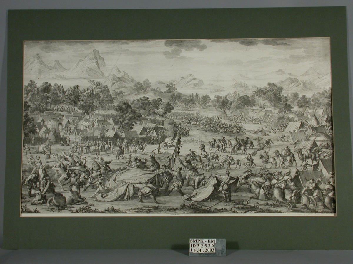 "Die Schlacht von Oroj-jalatu" (Manzhu gegen Dsungaren)
