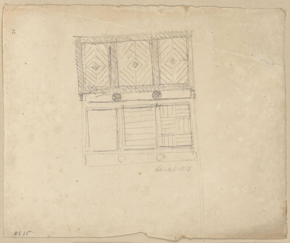 Berlin. Altes Museum am Lustgarten. Entwurf zur Decke oder zum Fußboden