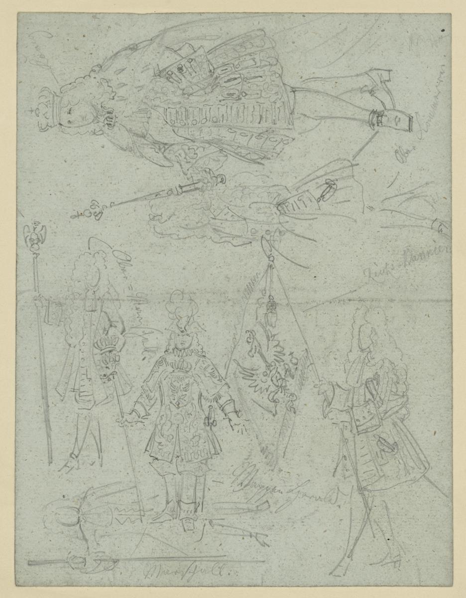 Kostümstudien aus der Zeit Friedrich I. von Preussen