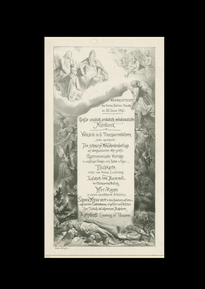Weihnachtsfest des Vereins Berliner Künstler 1863