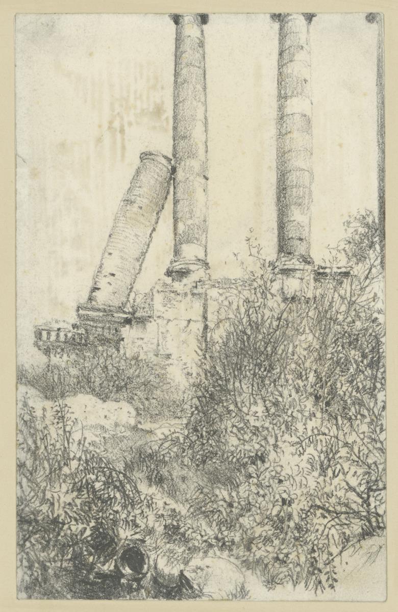 Die drei Säulen auf dem Ruinenberg in Potsdam Sanssouci