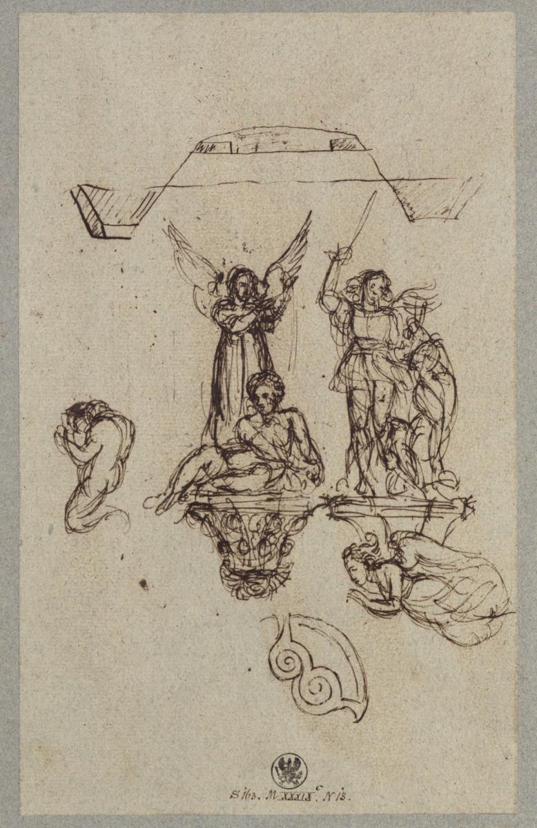 Denkmal für den Freiheitskrieg. Domdenkmal. Krieger und Genien
