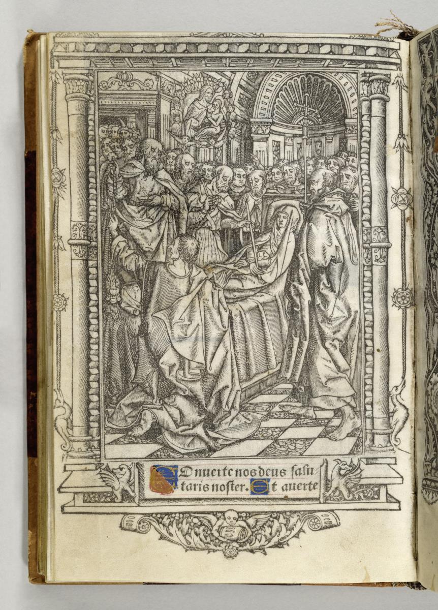Marientod aus dem Stundenbuch. [Paris: Jean Pichore und Remy de Laistre, 1504].
