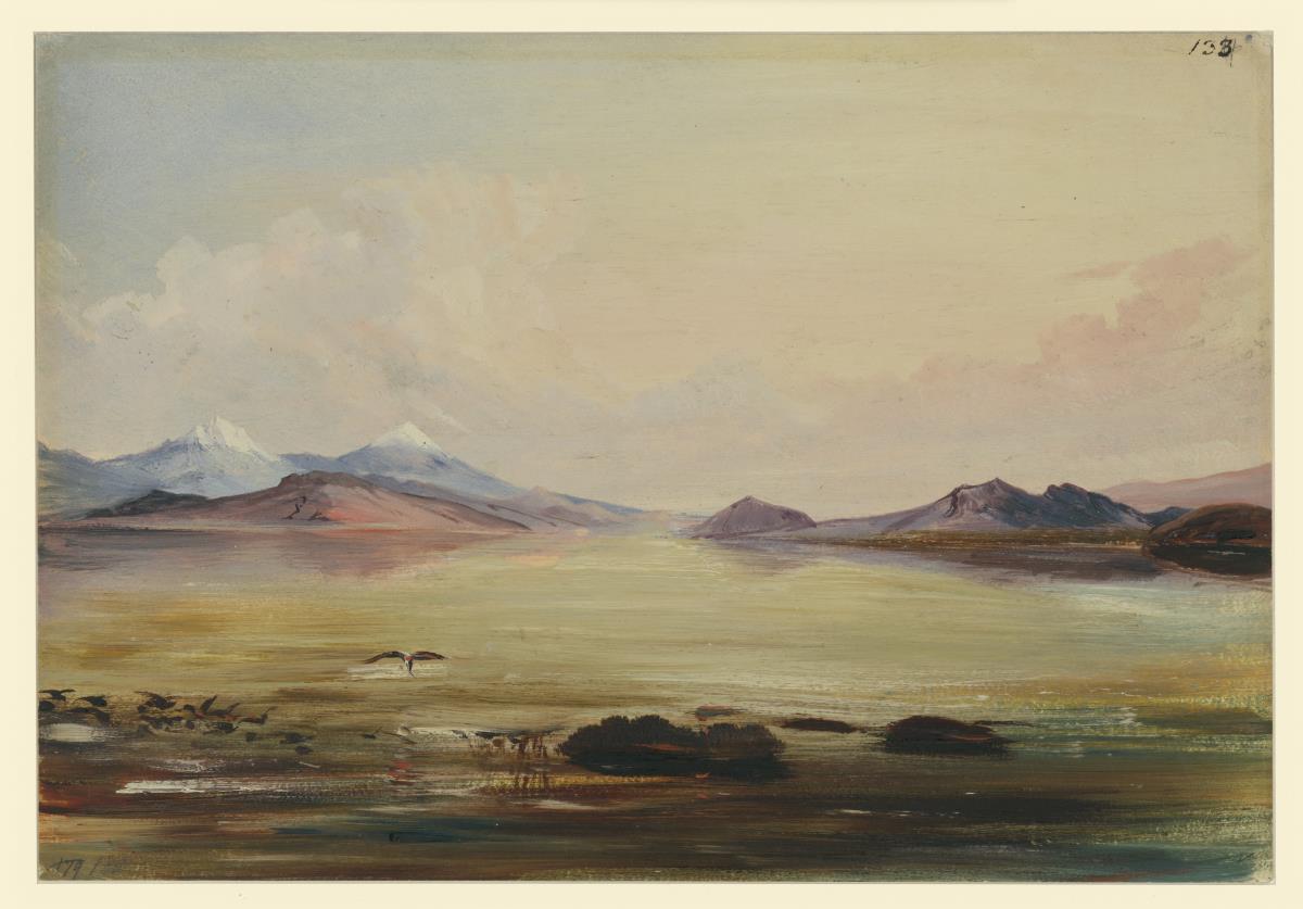 Die Lagune von Texcoco