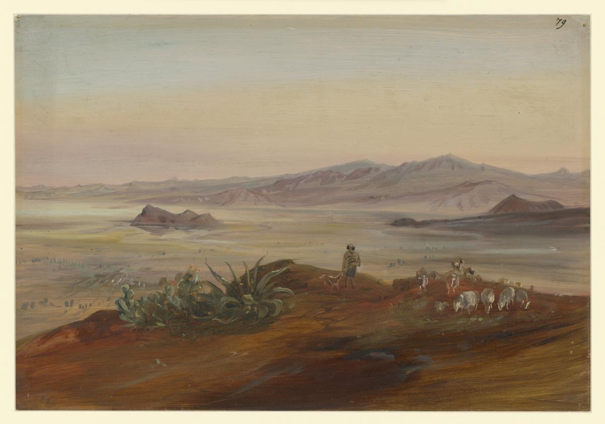 Das Tal von Mexico mit seinen Bergen