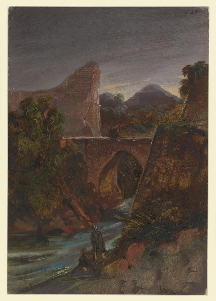 Ansicht der Brücke bei Huexcotla