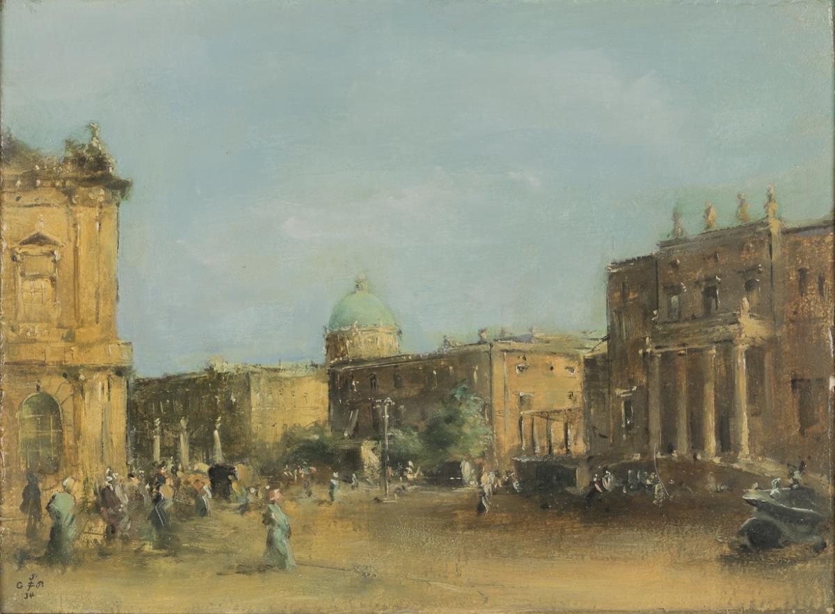 Berliner Schloss, vom Kastanienwäldchen aus