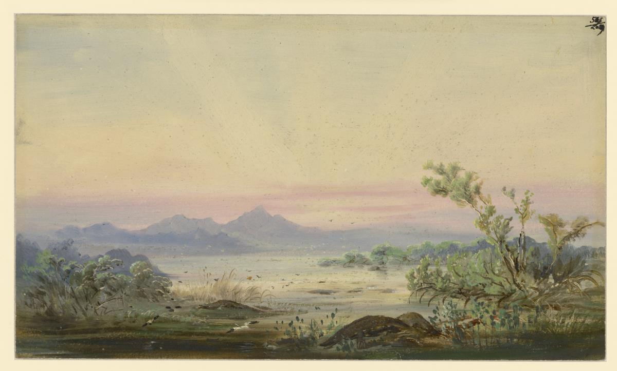 Blick auf die Laguna de Coyotlán (Cuyutlán) bei Manzanillo