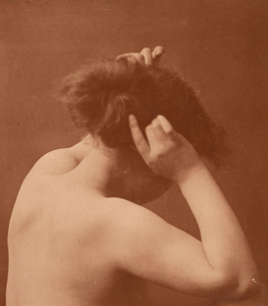 Ohne Titel (Weiblicher Halbakt von hinten)
