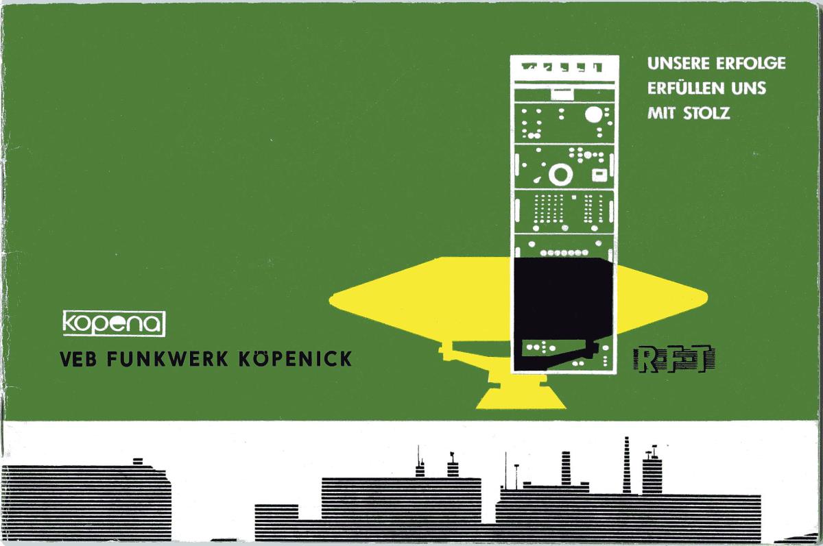Kopena VEB Funkwerk Köpenick RFT.