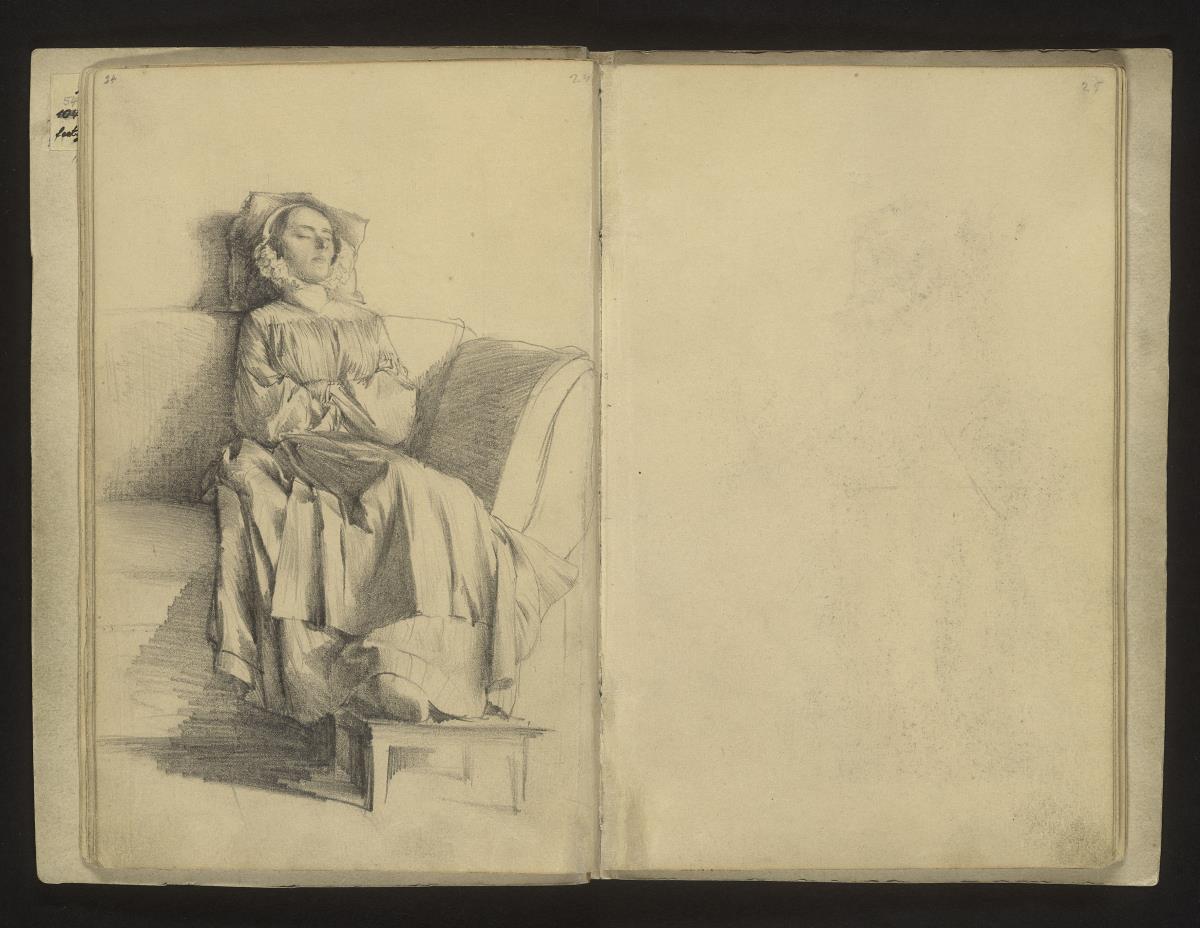 Die Mutter auf dem Sofa