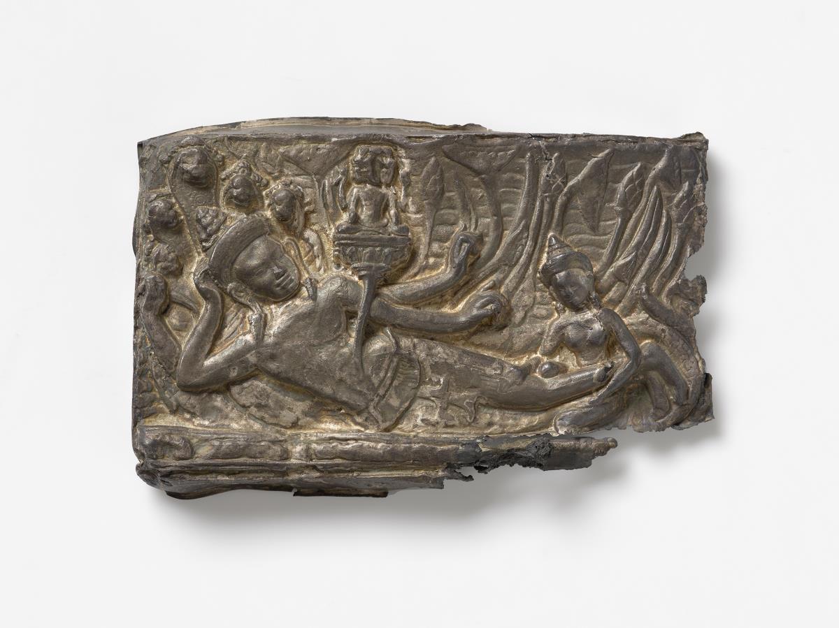 Vishnu, auf der Weltenschlange ruhend